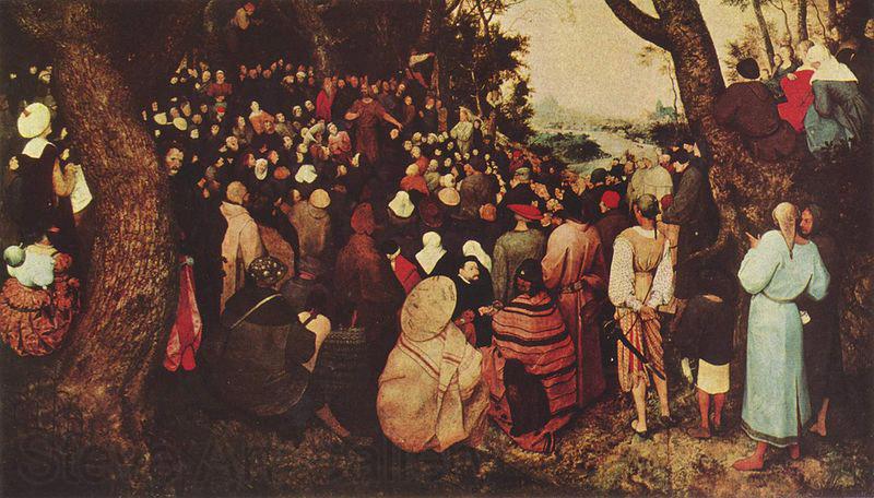 Pieter Bruegel the Elder Bubpredigt des Johannes Germany oil painting art
